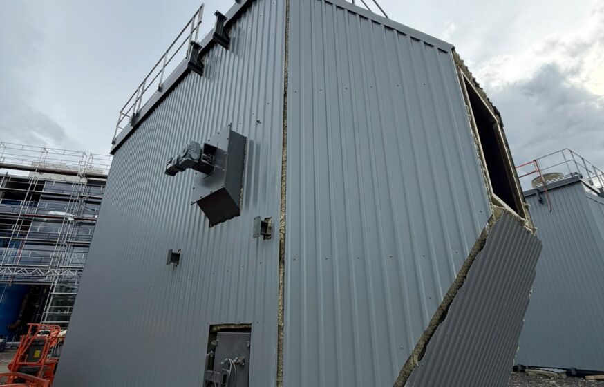 ESP filter insulation in progress