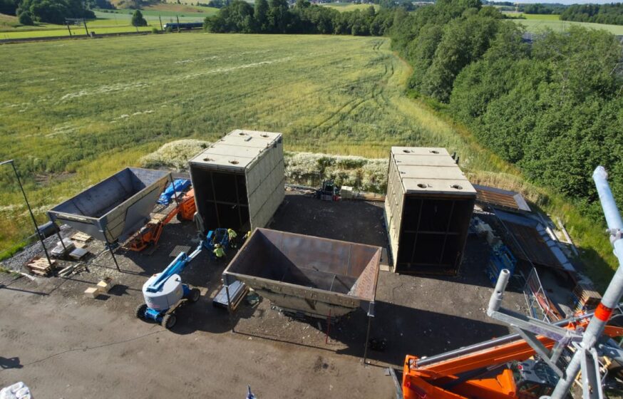 ESP filter components prepared for installation in Norway