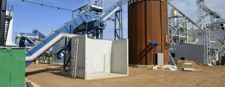 Biomass boiler plant