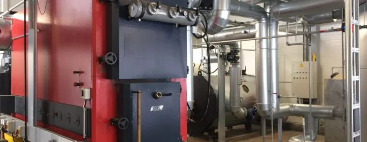 0,72 MW biofuel boiler house