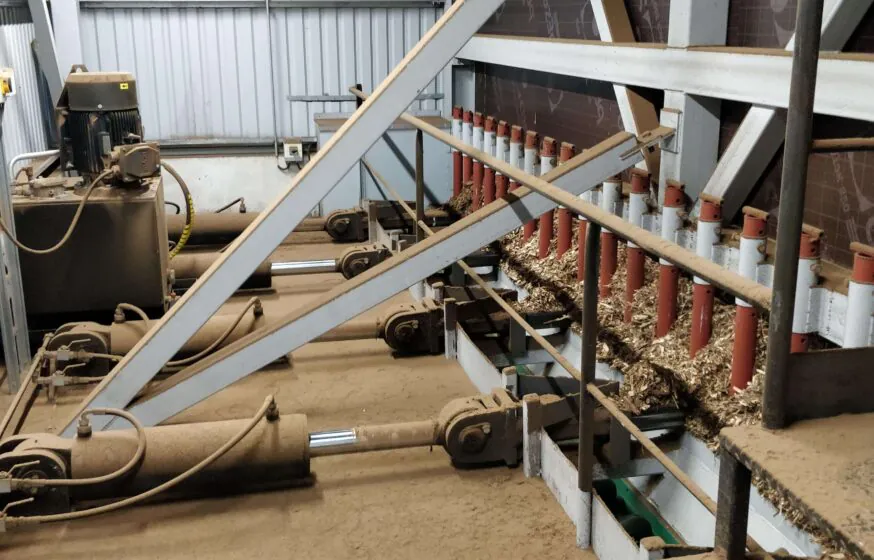 Võnnu boiler house mechanized storage of biofuel