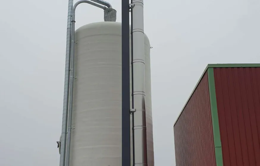 0,9 MW wood pellet bunker