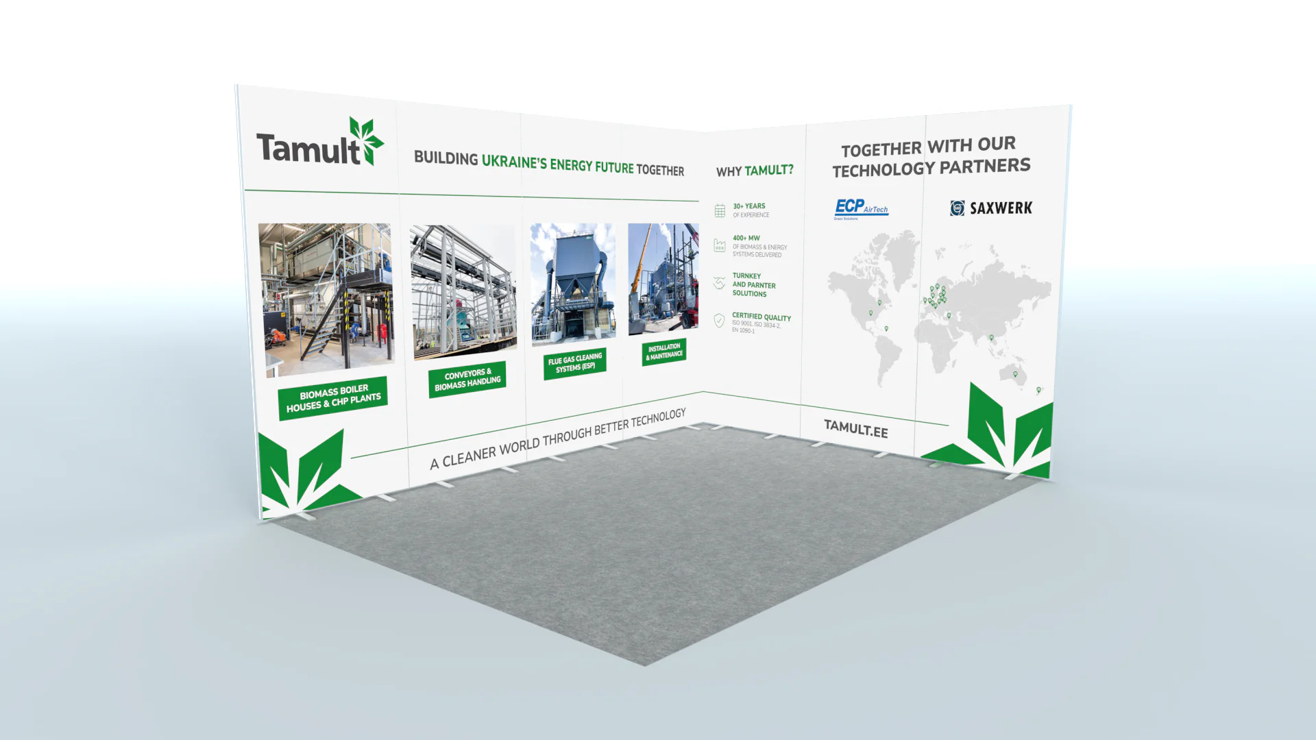 Tamult booth design for ReBuild Ukraine 2026